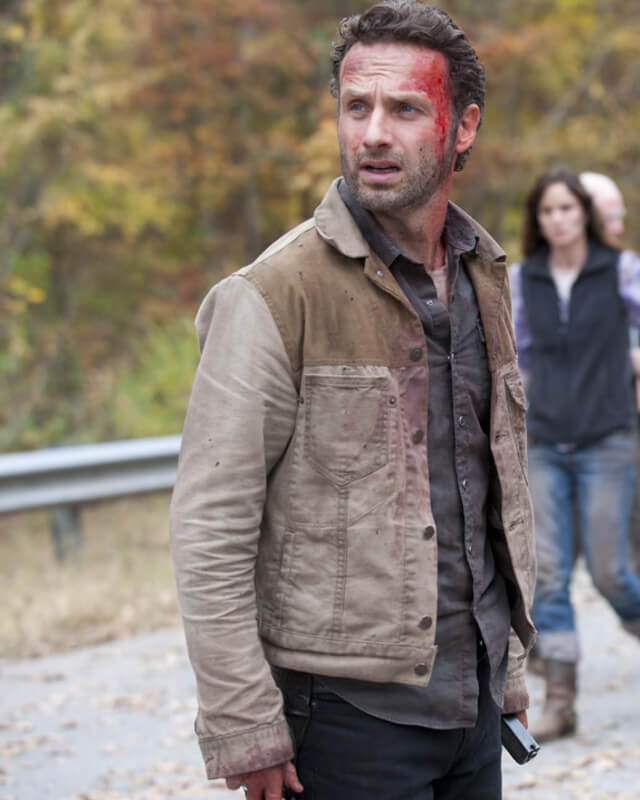 The-Walking-Dead-Rick-Cotton-Jacket The Walking Dead Rick Grimes Cotton Jacket - Image 1