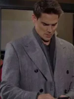 Adam Newman The Young And The Restless S53 Grey Trench Coat