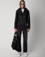 The Arrivals Leather Biker Jacket