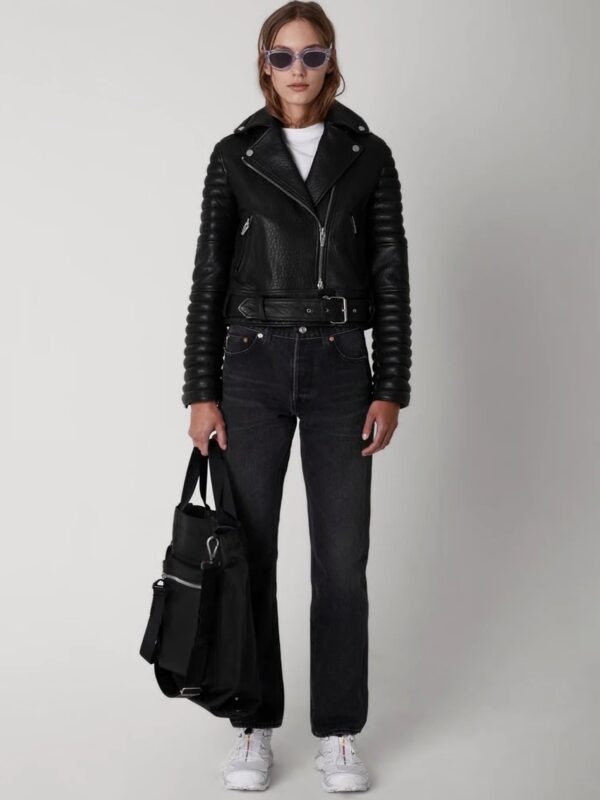 The Arrivals Leather Biker Jacket