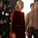 The Christmas Charade 2024 Whitney Red Dress Coat