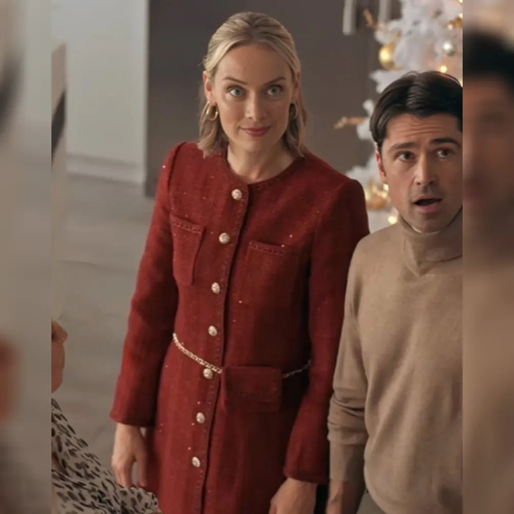 The_Christmas_Charade_Rachel_Skarsten_Red_Dress_Coat-1 The Christmas Charade Rachel Skarsten Red Dress Coat