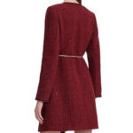 The Christmas Charade Rachel Skarsten Red Dress Coat For Sale