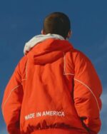 Timothee-Chalamet-Marty-Supreme-Orange-Jacket-Back