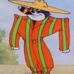 Tom and Jerry Zoot  Orange Stripped Suit