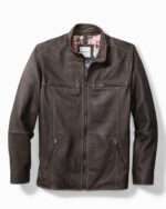 Tommy Bahama Leather Jacket For Sale