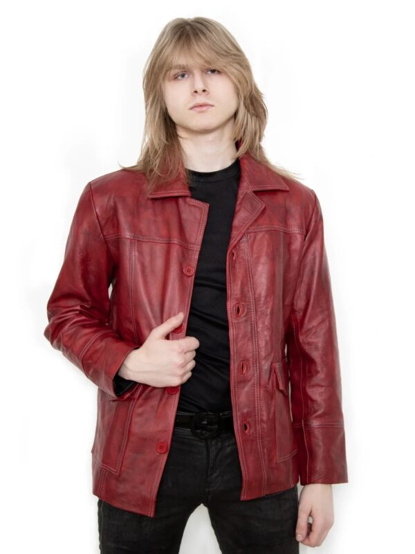 Tyler-Durden-Fight-Club-Red-Leather-Jacket