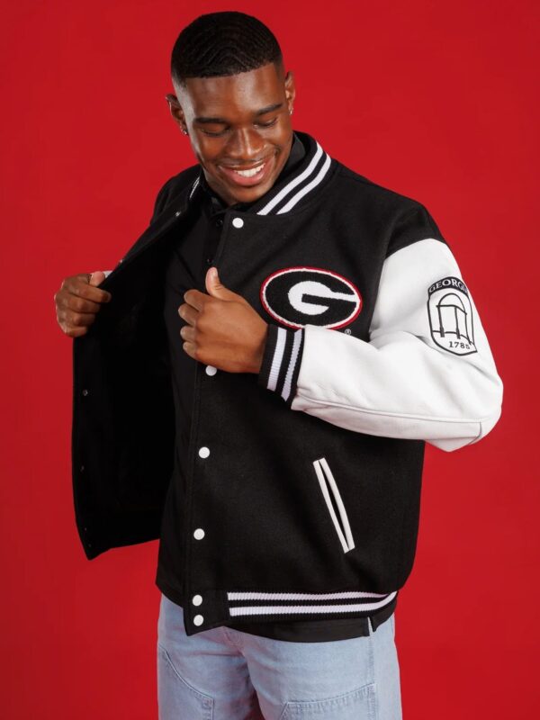 UGA-Letterman-Jacket-Black