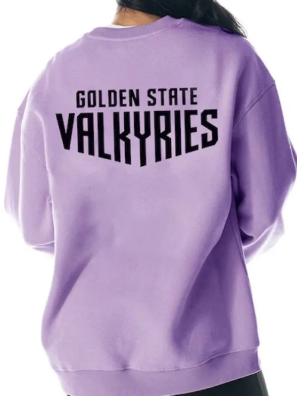 Violet Golden State Valkyries Dye Crew Sweatshirt