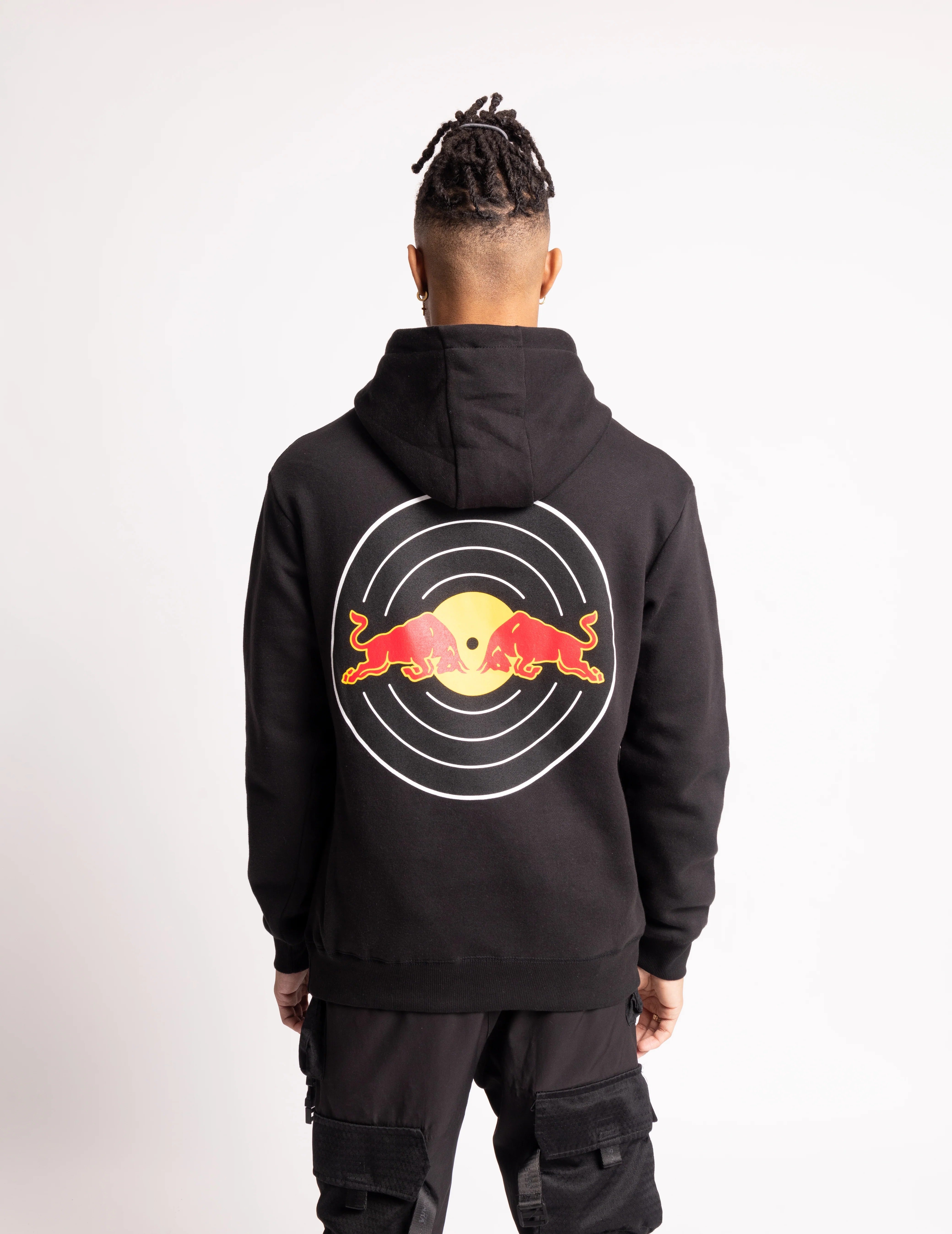 Vintage Red Bull Big Embroidered Logo Racing Hoodie