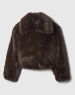 Viral-Gap-Faux-Fur-Jacket-Brown