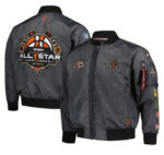 WNBA All-Star Game Applique Flight Unisex FISLL Charcoal Jacket