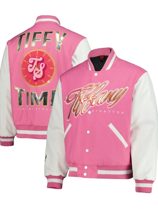 WWE-Tiffany-Stratton-Tiffy-Time-Varsity-Pink-Jacket