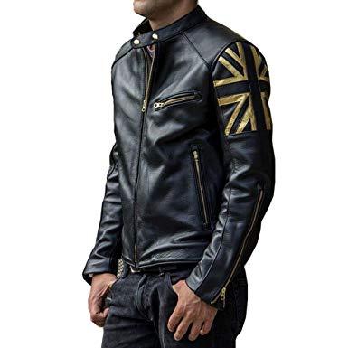 UNION JACK UK Flag Golden Black Jacket Zing Apparel