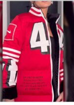 Kristin Juszczyk SF 49ers Puffer Coat Zing Apparel