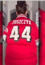 Kristin Juszczyk SF 49ers Puffer Coat Zing Apparel