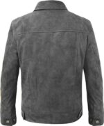 Trucker Suede Leather Jacket, Multi Zing Apparel