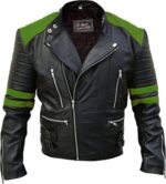 Men's Asymmetrical Zipper Brando Biker Jacket Zing Apparel