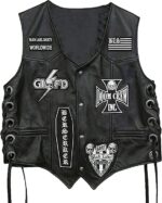 Skull Jacket Black Label Society Leather Vest Zing Apparel