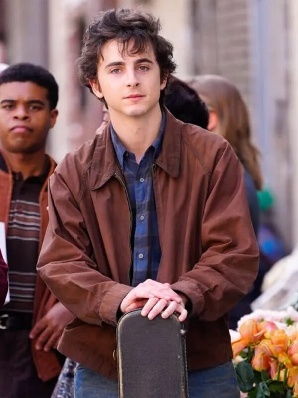 timothee chalamet leather jacket