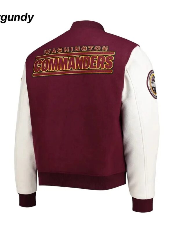 washington commanders varsity jacket