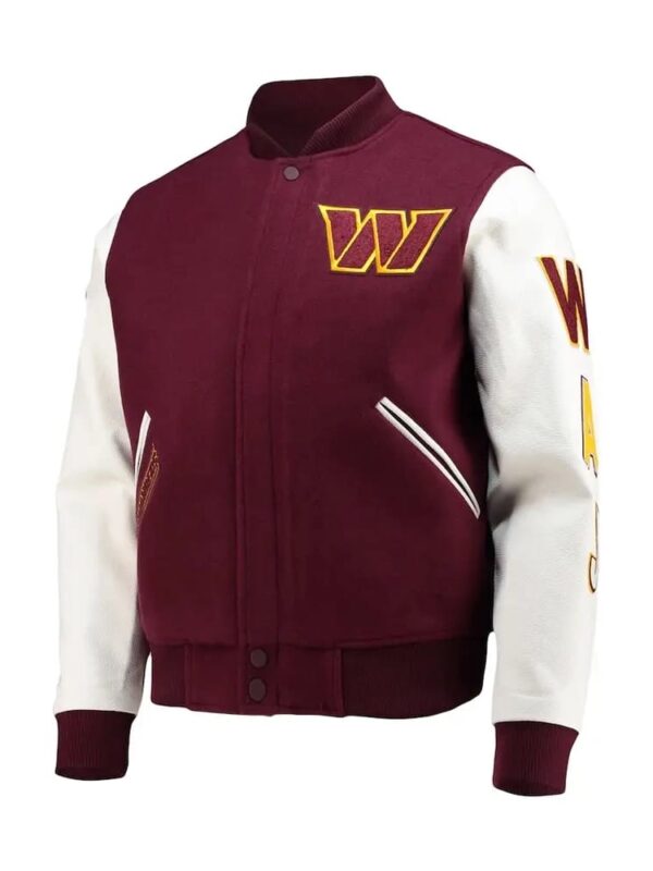 washington commanders varsity jacket