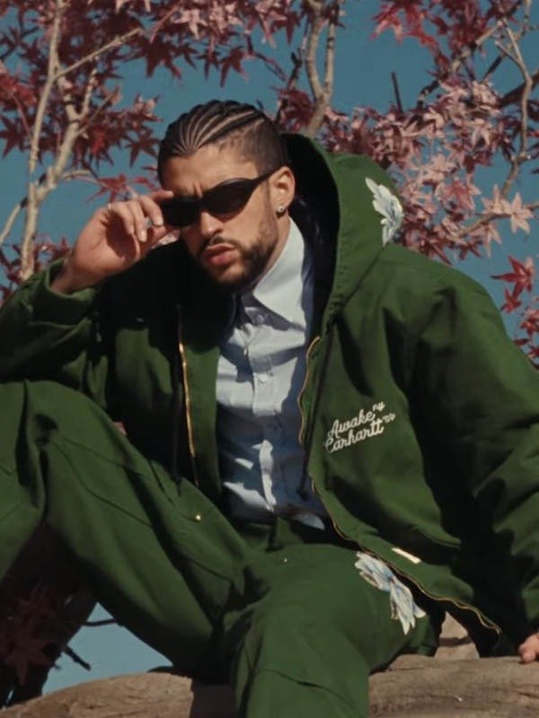 Bad Bunny Where She Goes Green Jacket