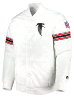 White Falcons Starter Jacket Satin