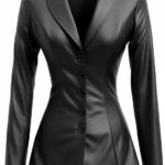 Women_Black_Leather_Slim_fit_Coat