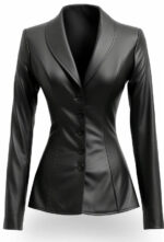 Women_Black_Leather_Slim_fit_Coat