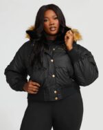 Womens-Baby-Phat-Puffer-Black-Jacket