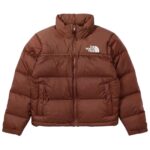 Womens-Brown-North-Face-Puffer-Jacket