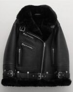 Womens-Shearling-Aviator-Jacket-Black