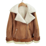 Womens B3 RAF Aviator Shearling Leather Jacket