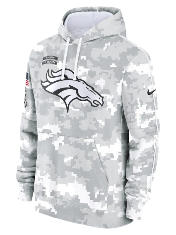 Denver Broncos Arctic Camo Salute to Service Hoodie