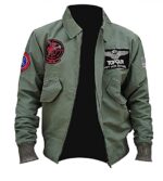 Top Gun T-C Cotton Jacket Men, Green Zing Apparel