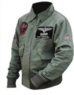Top Gun T-C Cotton Jacket Men, Green Zing Apparel