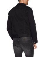 Samlona Plus Size Men Denim Jackets, Black