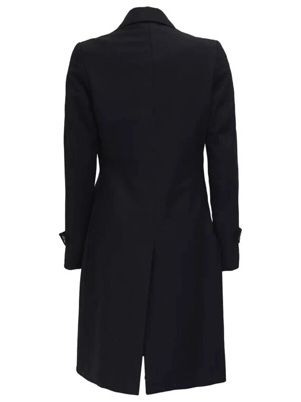 Double Breasted Wool Jacket Women, Black Zing Apparel