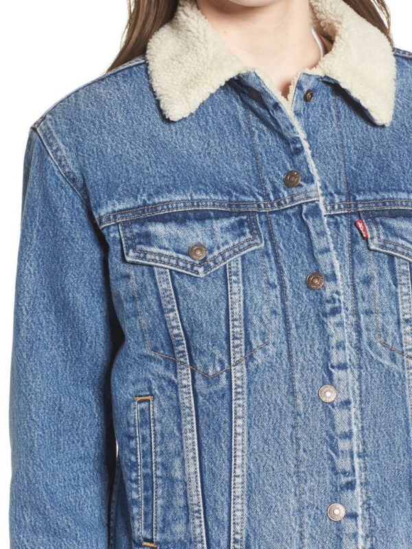 Sherpa Trucker Jacket Women, Levi Zing Apparel