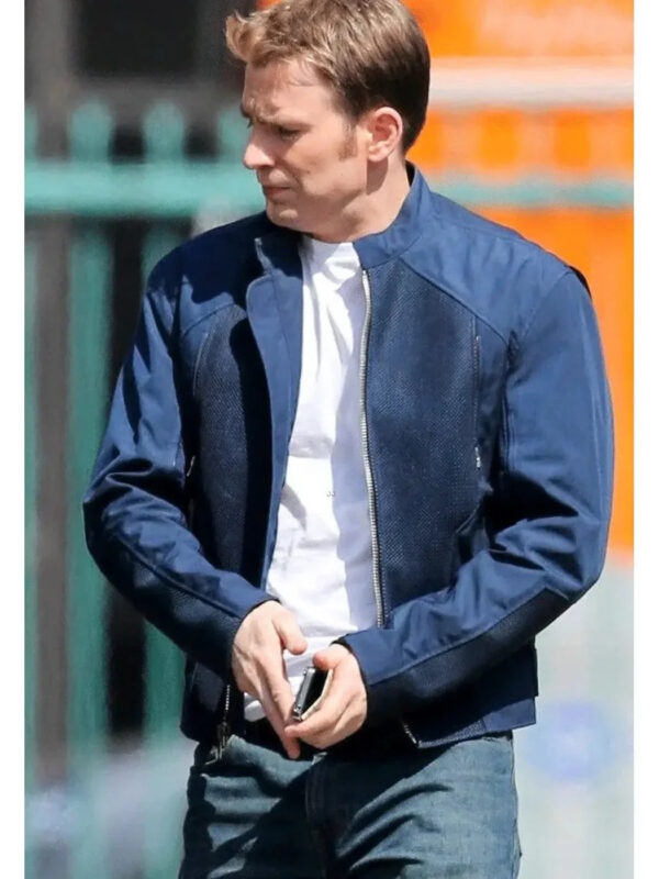 Captain America Steve Rogers Blue Cotton Jacket Zing Apparel