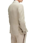 David Trendy Beige Wedding Suit - Image 4