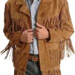 Cowboy Western Fringe Suede Leather Jacket Zing Apparel