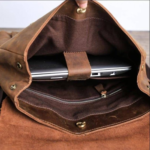 Personalized Premium Leather Travel Bag, Brown Zing Apparel