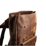 Personalized Premium Leather Travel Bag, Brown Zing Apparel