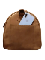 Full Grain Duffle Bag With Shoe Pocket Zing Apparel