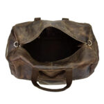 Genuine Cow Leather Weekender Duffle Bag Zing Apparel