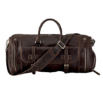 Premium Crazy Horse Leather Duffle Bag Zing Apparel