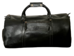 Premium Cow Leather Duffle Bag, Black Zing Apparel