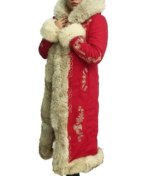 Women Christmas Chronicles Mrs. Claus Coat Zing Apparel